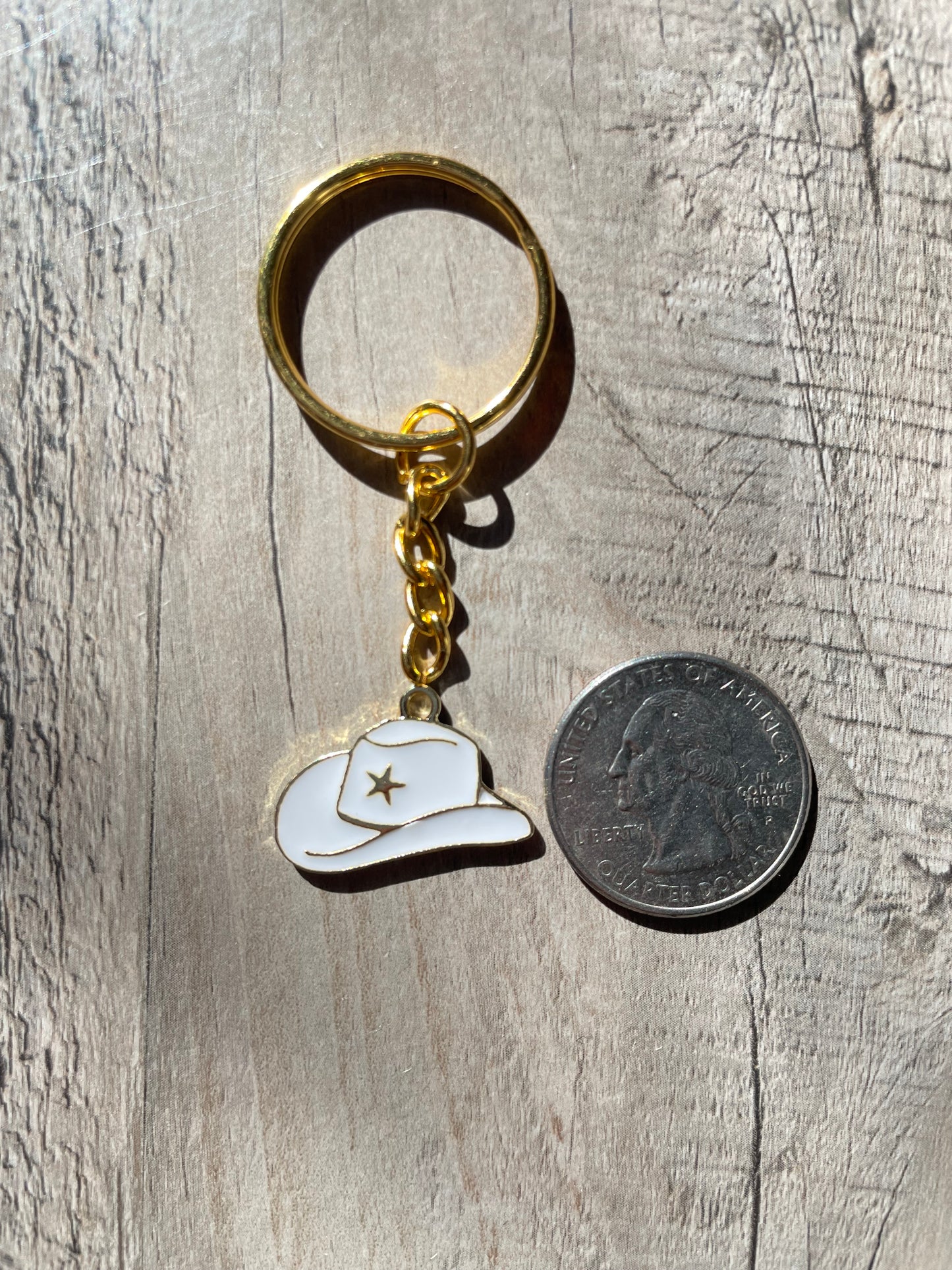 Star Cowboy Hat Keychain